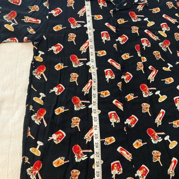 Margarita All Over Print Button Down Men’s Shirt L Party Shirt Vacation Festival - Picture 7 of 9